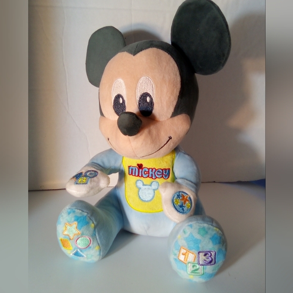 Just Play Disney Babies Mickey Mouse Talking Stuffed Animal Plush - Picture 1 of 12